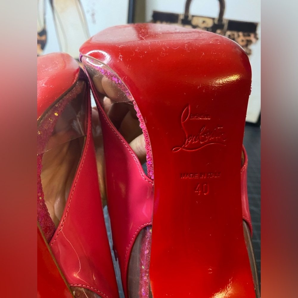 Christian Louboutin Galata 120CM multi color patent leather Heels Size EU 40 - Picture 9 of 12